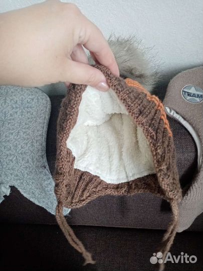 Детские шапки и варежки (зима и осень) 3-5 лет