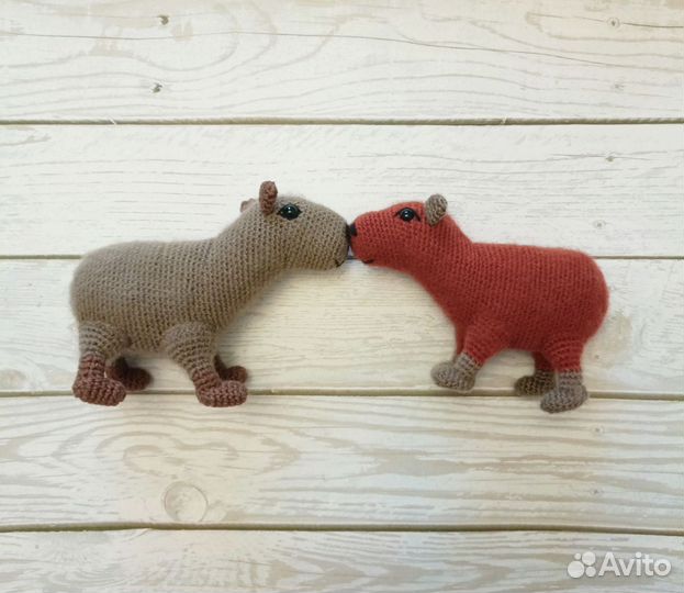 Капибара игрушка вязаная