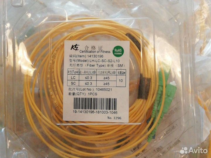 Оптические патч корды