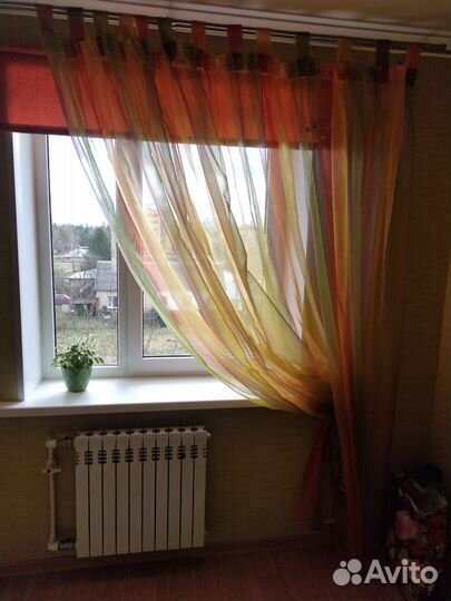 Штора органза, ширина 2,2 м высота 2,45 м