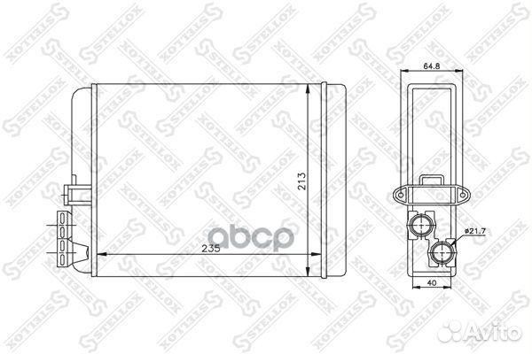 10-35087-SX радиатор печки Volvo S60/S80 2.0/2