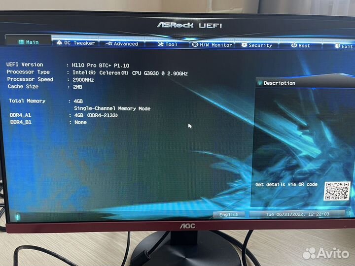 Asrock h110 Pro BTC+