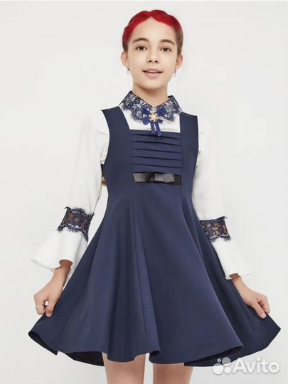 Школьный сарафан новый 140