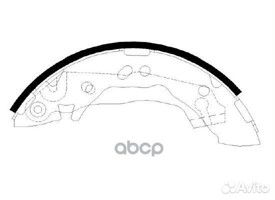 Колодки тормозные барабанные hyundai: accent 95