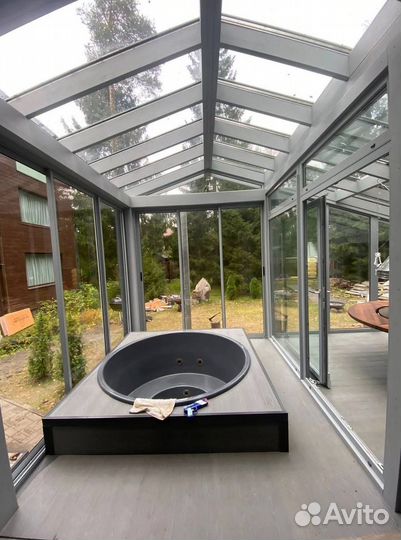 Остекление террас и веранд беседок