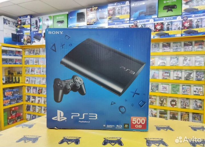 Модифицированная PS3 SS 500GB + 2 Геймпада