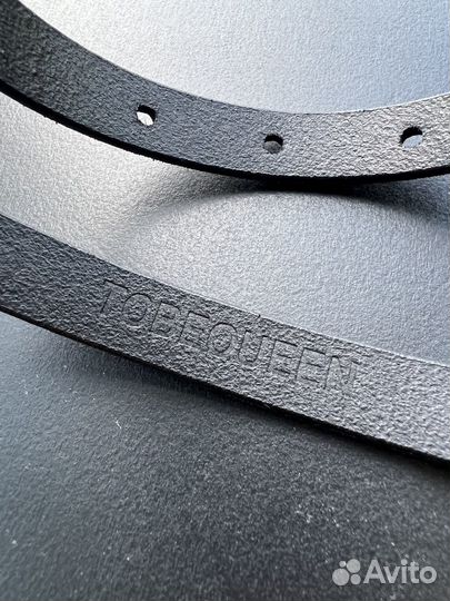 Ремень женский натуральная кожа черный