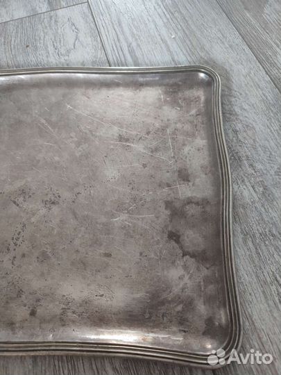 Поднос старый, середина 19 века