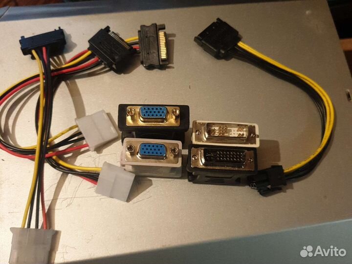 Переходник vga dvi, SATA molex,sata 6pin