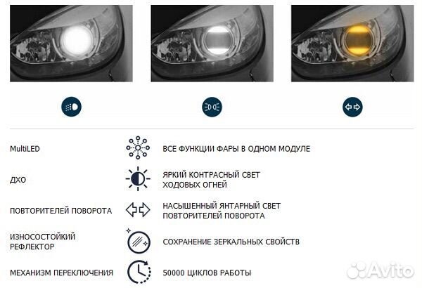 Линзы Bi LED MTF Dynamic Vision multiled 3 5000K