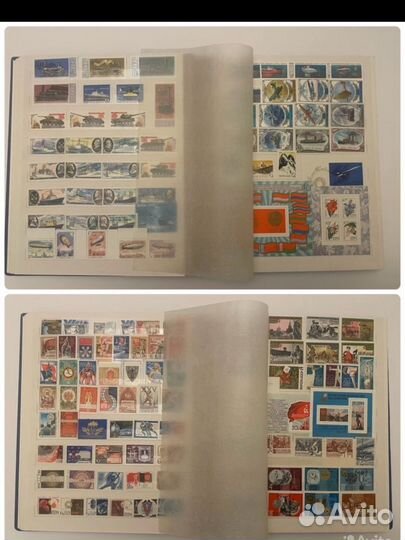 Большой альбом с советскими марками