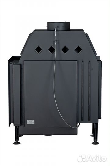 Камин Экокамин Альфа 1000 R два стекла правая