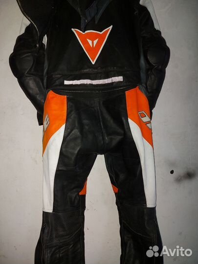 Мотокостюм мужской кожаный Dainese 52р