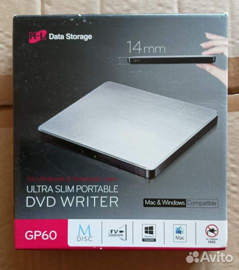 Внешний оптический привод cddvd-RW dvdrw DVD RAM