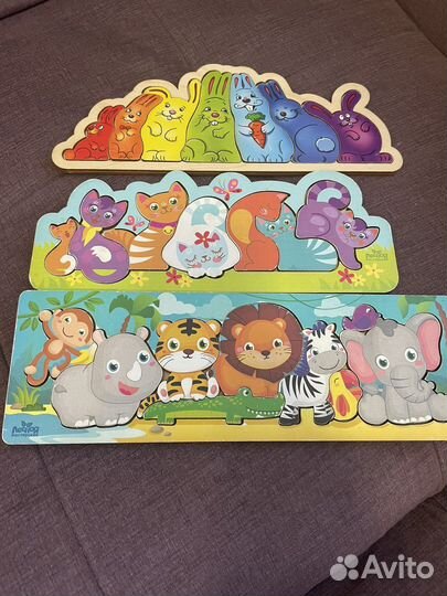 Пазлы / коврик /развивающие игрушки