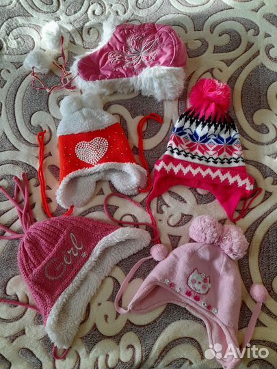 Зимние шапки для девочки