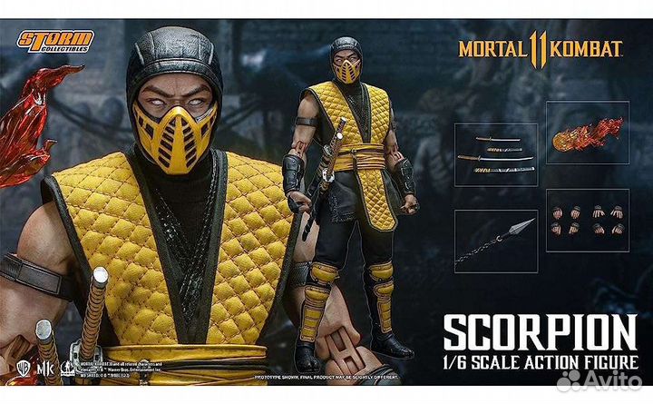 Фигурка Storm Mortal Kombat Scorpion не hot toys