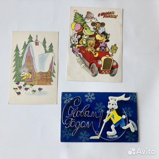 Открытки новогодние СССР