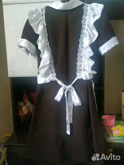 Фартук и платье на последний звонок,р.44-46