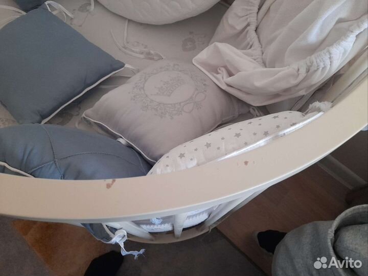Детская кроватка трансформер 7 в 1 с маятником