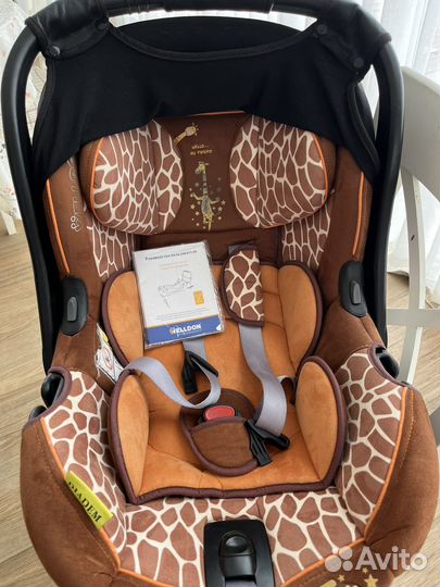 Автолюлька welldon 0+ с базой isofix