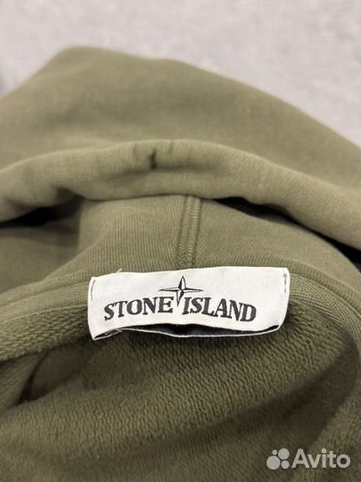 Зип худи stone island зеленый