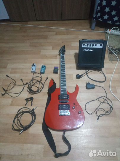 Электро гитара с комбиком Irin