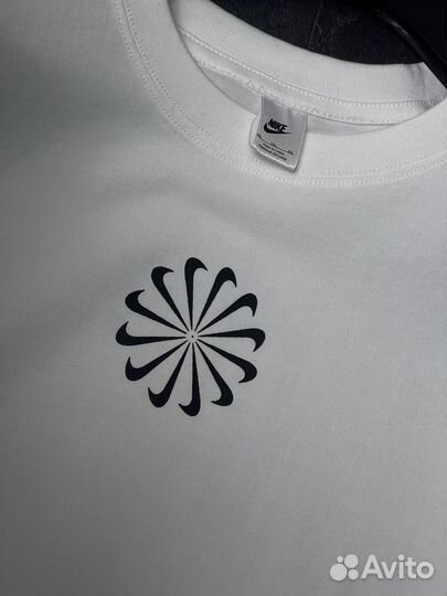 Футболка хлопковая nike белая
