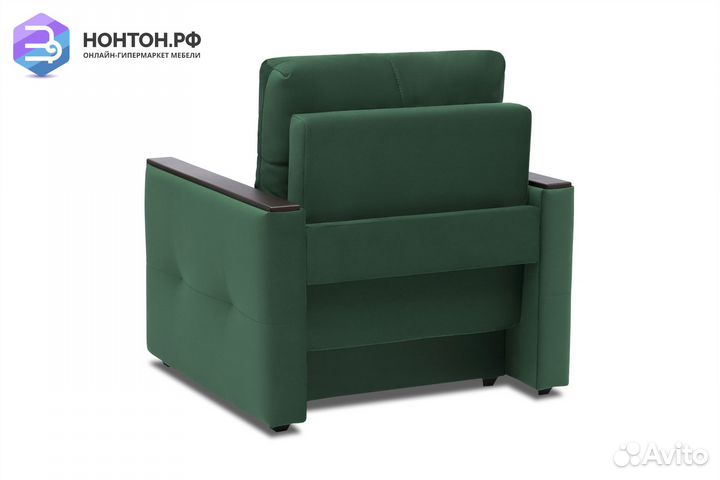 Кресло еврокнижка Инсайд изумрудное