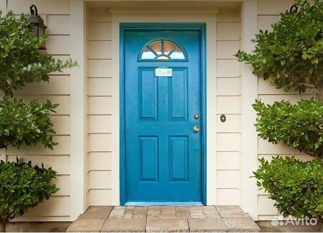 Двери входные деревянные с коробом. Север Light