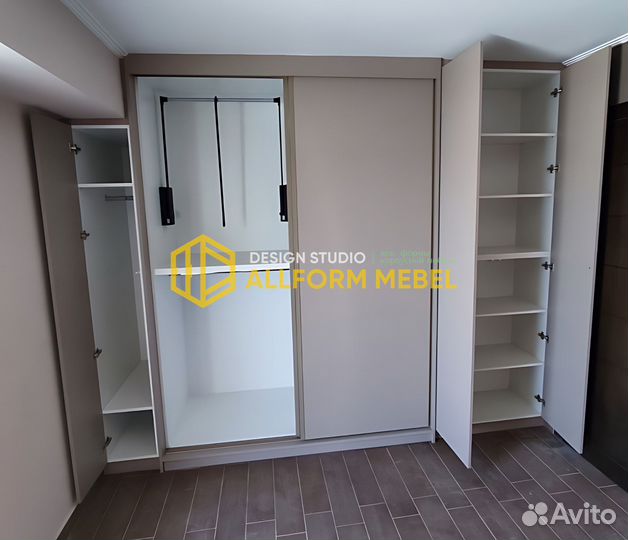 Шкаф купе бежевый на заказ