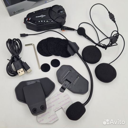 Мотогарнитура FreedConn R1+, блютус wifi видеореги