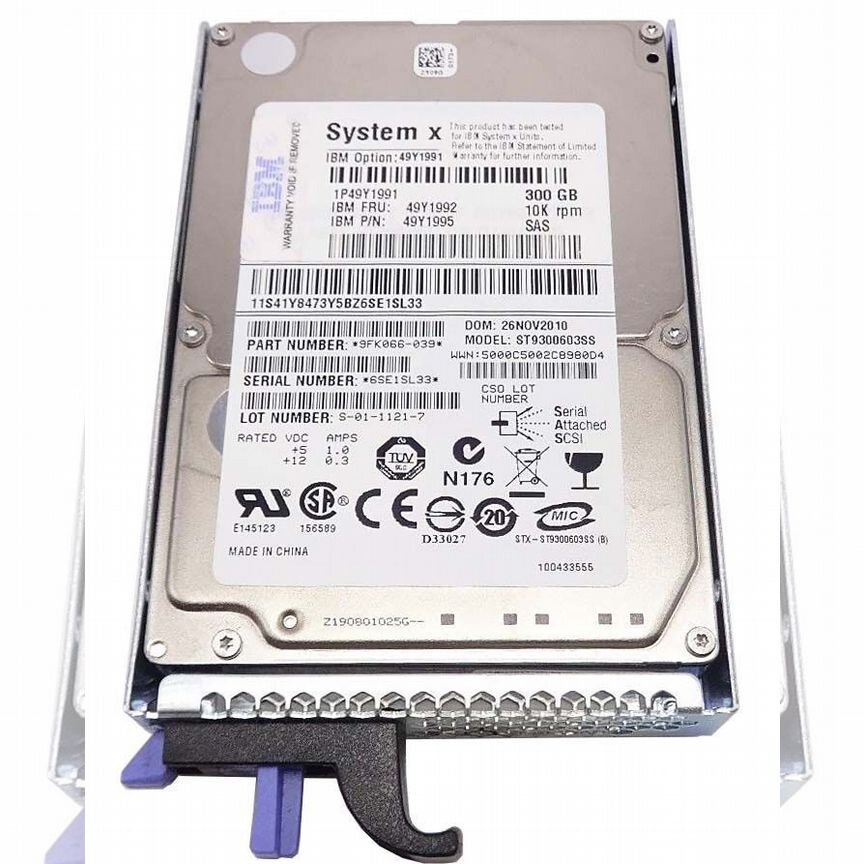 [90Y8899] Жесткий Диск Ibm 90y8899 300gb 10000 Sas 2,5" Hdd