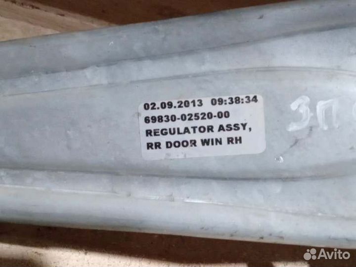 Стеклоподъемный механизм задний правый Toyota