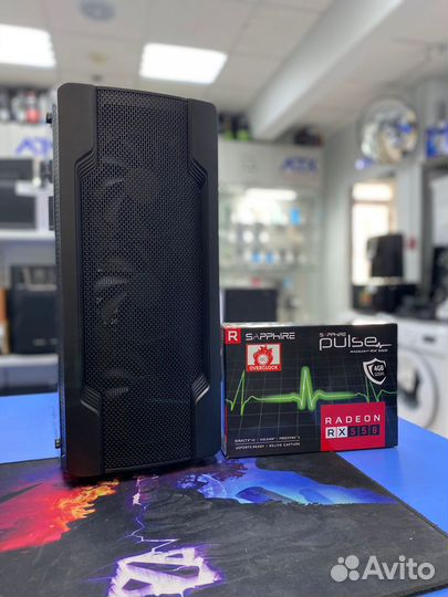 Бюджетный игровой пк I3-8100 + RX550 4Gb /72