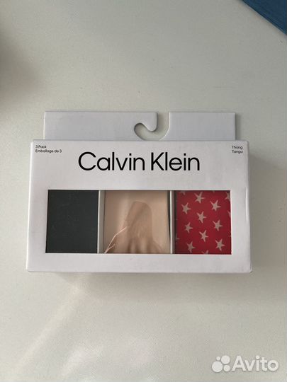 S / Трусы женские стринги бесшовные Calvin Klein о