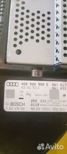 Панель приборов Audi A7