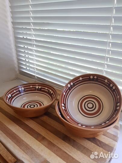 Тарелки керамические 3шт