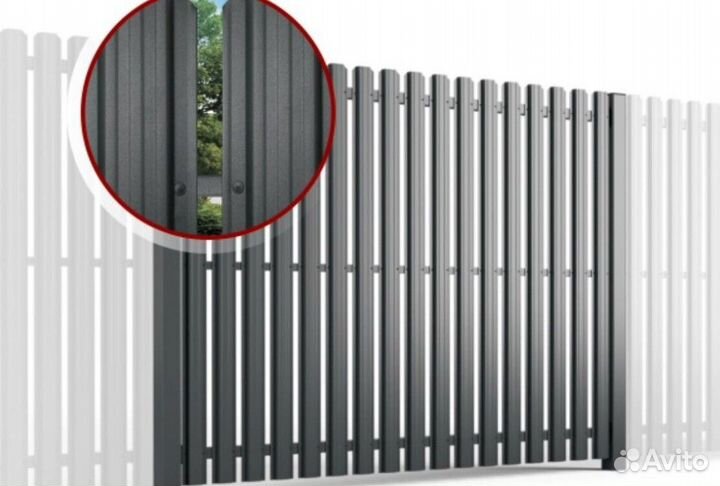 Евроштакетник фигурный