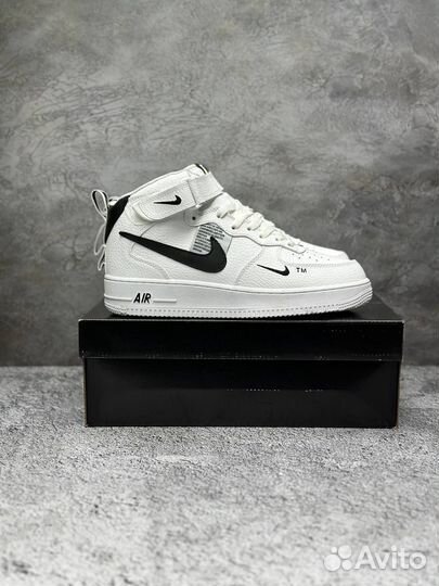 Мужские зимние кроссовки Nike air force 1 высокие