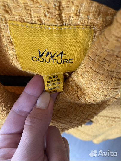 Жакет женский тонкий твид 44 46