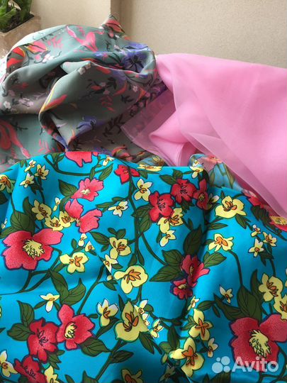 Ткани СССР Новые Шелк Вуаль Органза