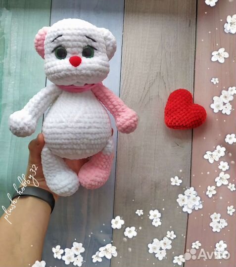 Заяц, панда, мишка, жираф. Игрушки. Ручная работа