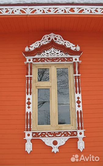Наличники на окна. Резной наличник