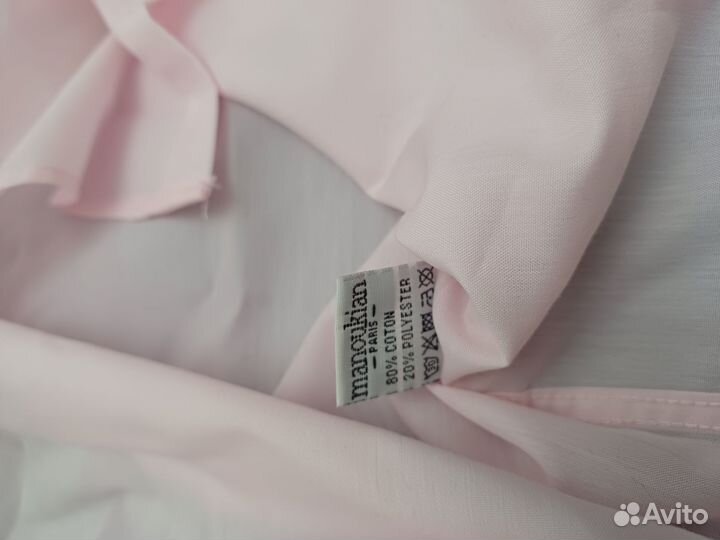 Розовая рубашка мужская новая Manoukian XL