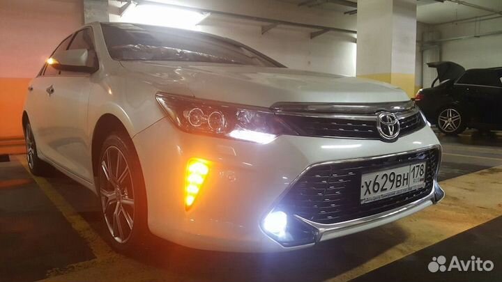 Camry 55 LED Фонари дхо в передний бампер N2YO8