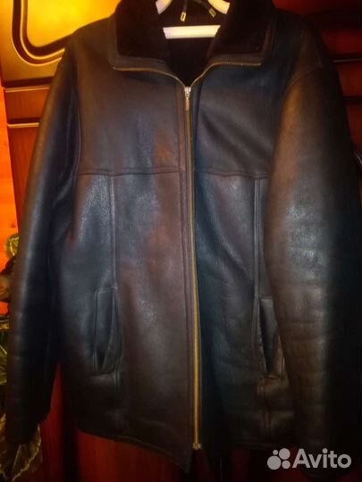 Дубленка натуральная мужская 52 54