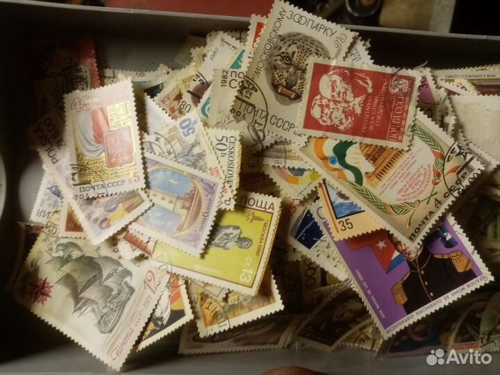Старые марки, очень много