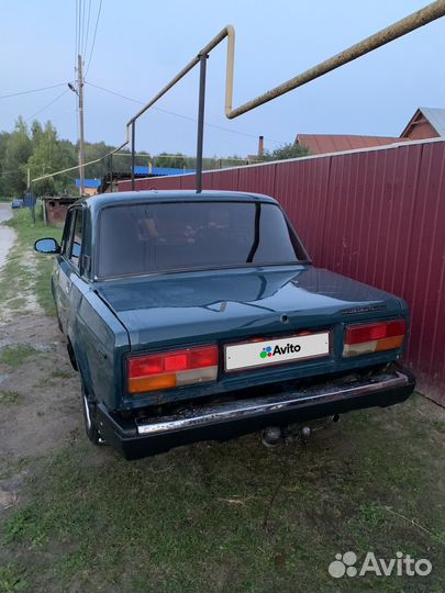 ВАЗ 2107 1.6 МТ, 2000, битый, 56 400 км