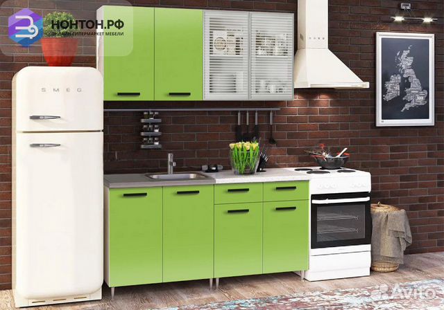 Кухня Рио-1 1.6м олива